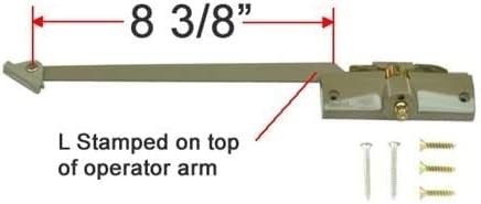 מפעיל זרוע ישר אנדרסן עם אורך זרוע 8-3/8 בצבע אבן