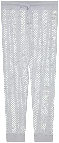 מכנסי רשת הדגים של Yufeida של יופייידה שורפים תחתונים בעלי עלייה נמוכה חותלות רשת מתאימות למכנסיים ארוכים ראו