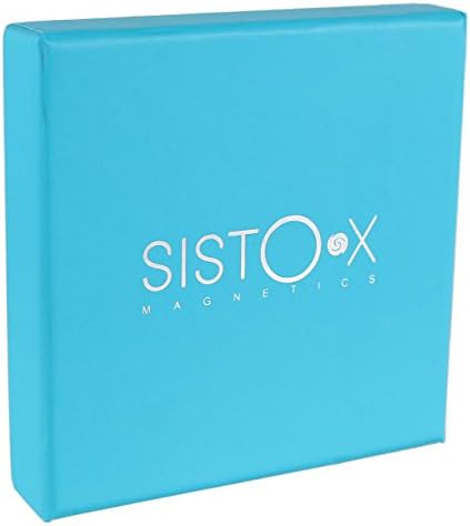 Sisto-x צמיד נירוסטה/צמיד ואבני חן פו ברורות מאת Sisto-X Health כוח 2 מגנטים