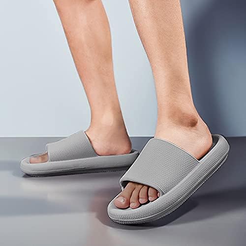 פלטפורמת כרית נעלי בית לגברים נשים קל משקל בוהן פתוח מקלחת נעלי נשים של נוחות ענן שקופיות סנדלי