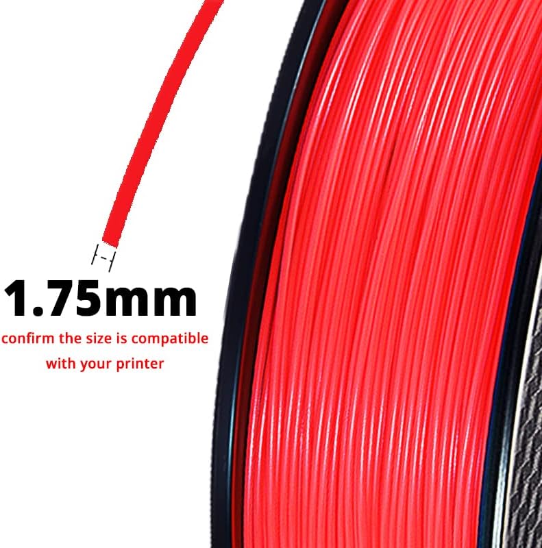 Lzrong 1 קג/ספול מדפסת תלת מימד PLA נימה צבע אדום כהה למדפסת תלת מימד 1.75 ממ
