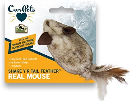 Ourpets Play-n-squeak Shake Y'r Tail Thater Toy צעצוע