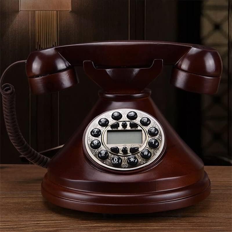 גאוני עץ רטרו טלפון חיוג חיוג משרד בסגנון אירופאי טלפון קווי קווי אמריקאי משק בית אמריקאי