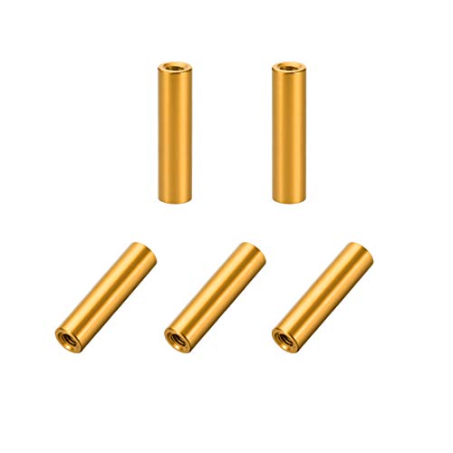 uxcell 5 PCS M3x15 ממ עגול עמוד עמוד עמוד עמוד עמודים נשי נקבה אקווה כחול למזלט fpv quadcopter racing rc multirotors