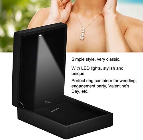 מתנת קופסאות שרשרת, קופסת תכשיטים, שרשרת מארז טבעת נישואין מיכל תכשיטים תכשיט תליון מארז אחסון LED LED