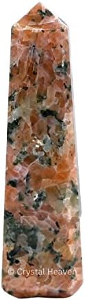 Aashita Creations Wink Calcite Crystal מגדל Obelisk Point לצ'אקרה, ריפוי ואיזון - AAA כיתה מקורית מוסמכת