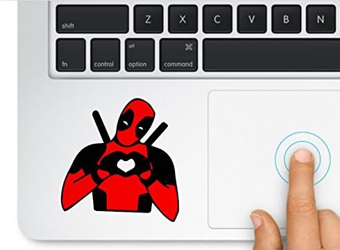 Deadpool Making Heart תואם לכל Macbook Pro, רשתית ואוויר דגמי עקיבה מדבקות מחשב נייד מדבקות ויניל