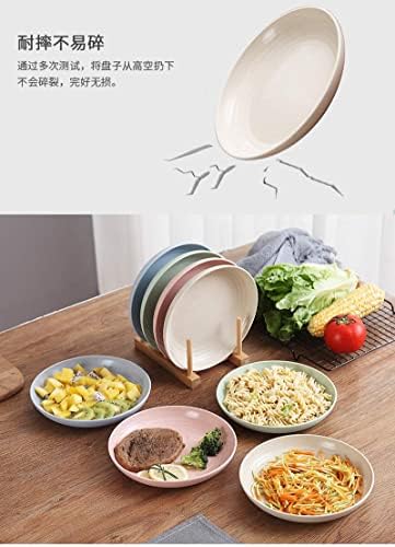 KOTA יפן סיבי קש חיטה סיבי שולחן בלתי ניתנים לשבירה צלחת 8.8 אינץ