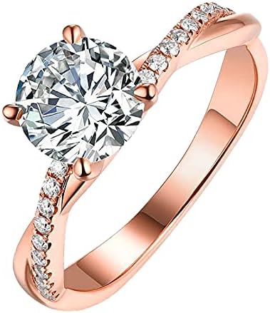 2023 חדש 511 תכשיטים גולדסילבר נשים טבעות לבנות 925 טבעת נישואין טבעות גודל ריינסטון טבעות אחת טבעות אחת