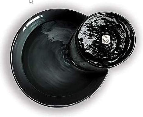 מזרקת שתיית קרמיקה חלונית ביג מקסימום, 128 גרם, שחור