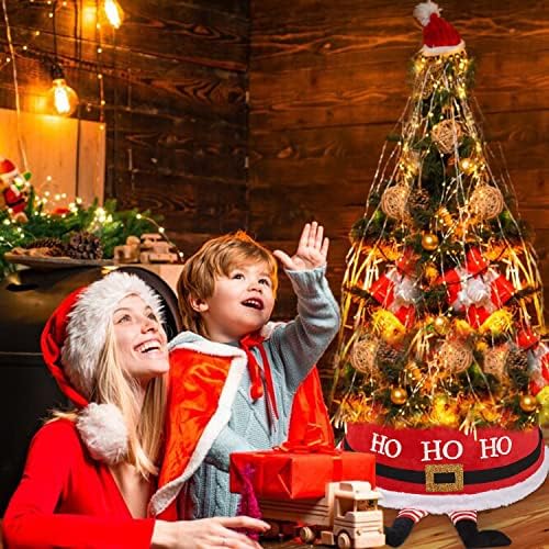 סיבוסון עץ חג המולד צווארון עץ חג המולד טבעת עם סנטה קלאוס אדום עץ חג המולד סלסס סל עץ חג המולד קישוט