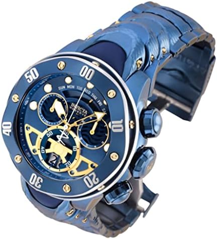 54 מ מ שמורת קראקן שוויצרי 8040.שעון תווית כחול כרונוגרף