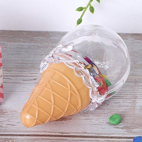 Atyhao 8 יחידות גלידה צורה קופסת ממתקים פלסטיק שקופה לחתונה לחג המולד של חג המולד למסיבת קופסאות מתנה