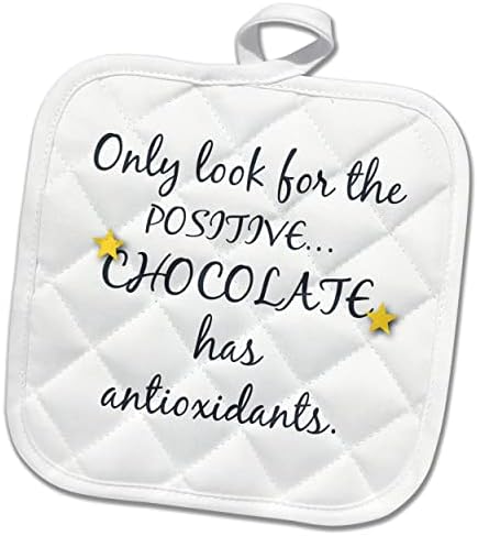 3DROSE EVENORENTZENART - שוקולד - טקסט הומור על היותו חיובי - פוטלים