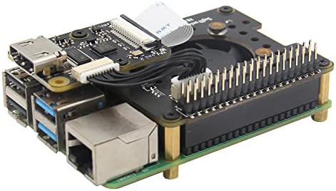 תורת חנון X630-A2 AUIDO HAT & COOLING FAN HABOR LOBER עבור X630 HDMI למודול CSI-2 & Raspberry