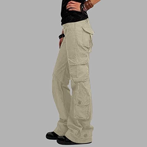 מכנסי מטען זלובה נשים שקיות, מכנסי מטען רחבים נשים עם כיסים מכנסי רגל רחבים רופפים מכנסיים ארוכים מכנסיים מכנסיים