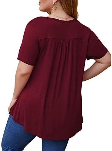 טרנדי מקרית אופנה ארוך שרוול מודפס טיז לנשים בתוספת גודל קיץ חולצות קל משקל כיכר צוואר