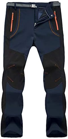 מכנסי חורף של Magcomsen גברים סקי מכנסי טיול שלג עמידים בפני מים מכנסיים חיצוניים