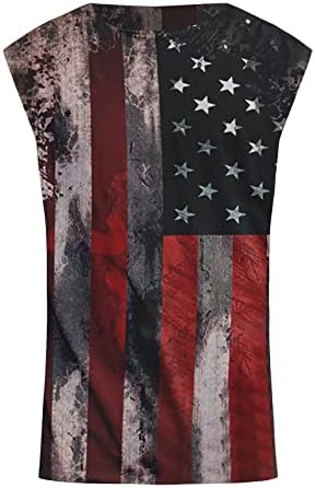 חולצות T פטריוטיות של Ruiruilico לגברים דגל אמריקה דגל קיץ שרוולים קצרים מזדמנים רופפים כושר הדפסים גרפיים