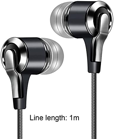 X15 אוניברסלי אוזניות 3.5 ממ בקרה קווית אוזניות ספורט באוזן לסמארטפון - שחור
