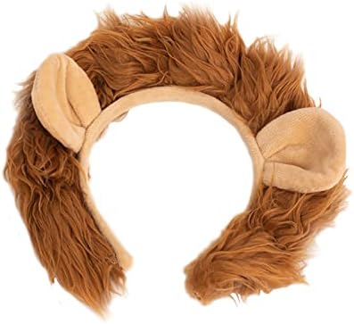 מצחיק מסיבת כובעי האריה אוזניים וזנב וכפה סט-האריה תלבושות - אוזני סרט-בעלי החיים סרטי ראש עם אוזני חום-האריה