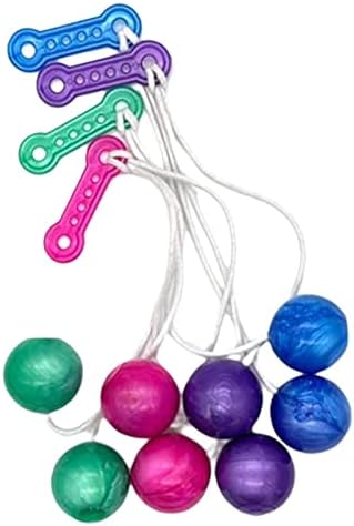 גלגול כדורי כף היד ביד, כדורי דופקים צבעוניים צבעוניים - כדורי צעצועים אספניים כדורים חבל חבל חבל נוקשים