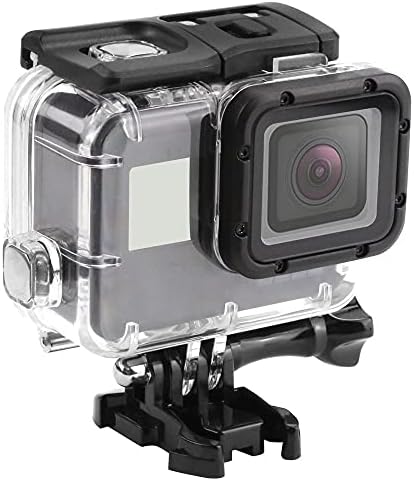 NC עד 45 מ 'צלילה בהיר דיור אטום למים נרתיק אביזרי מצלמה כלי בטיחות חלקי חילוף עבור GoPro Hero 7/6/5