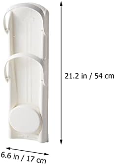 Homoyoyo קנה קיפול 2 יחידות אחסון קצר קיר- מלון לבן פלסטיק לבן מטרייה תליית ABS