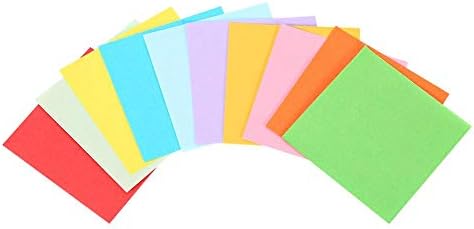 ערכת אוריגמי, 520 מחשבים 10 צבעים נייר אוריגמי, אוריגמי, נייר צבעוני צבעוני ועמיד לילדים מלאכת ילדים