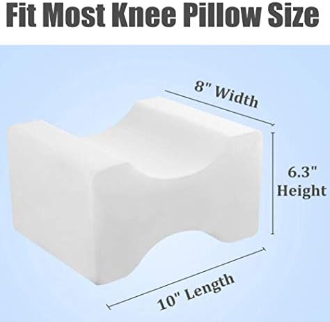כרית ברך Eucoz Pillow החלפת כיסוי כרית ברך קטיפה רכה, מתאימה לרוב כריות מיקום הרגליים, נוחות,