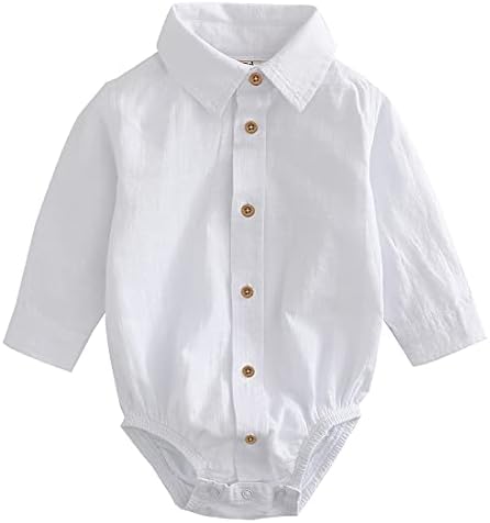 תינוקות של מומולנד תינוקות ארוגים כפתור על חולצת בגד גוף